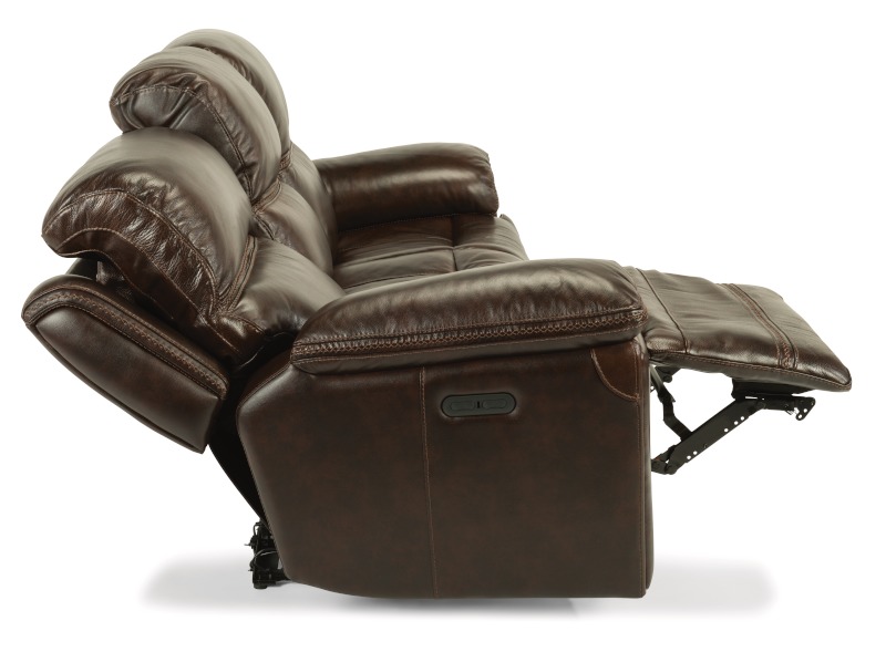 Fenwick Leather Power Reclining Sofa w/ Power Headrests 165962PH by