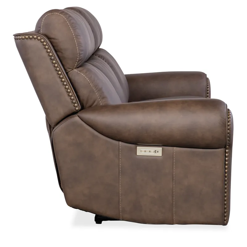 Duncan Power Sofa w/Power Headrest & Lumbar Silo