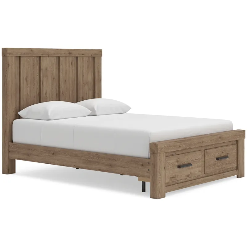 Oliandon Panel Storage Bed