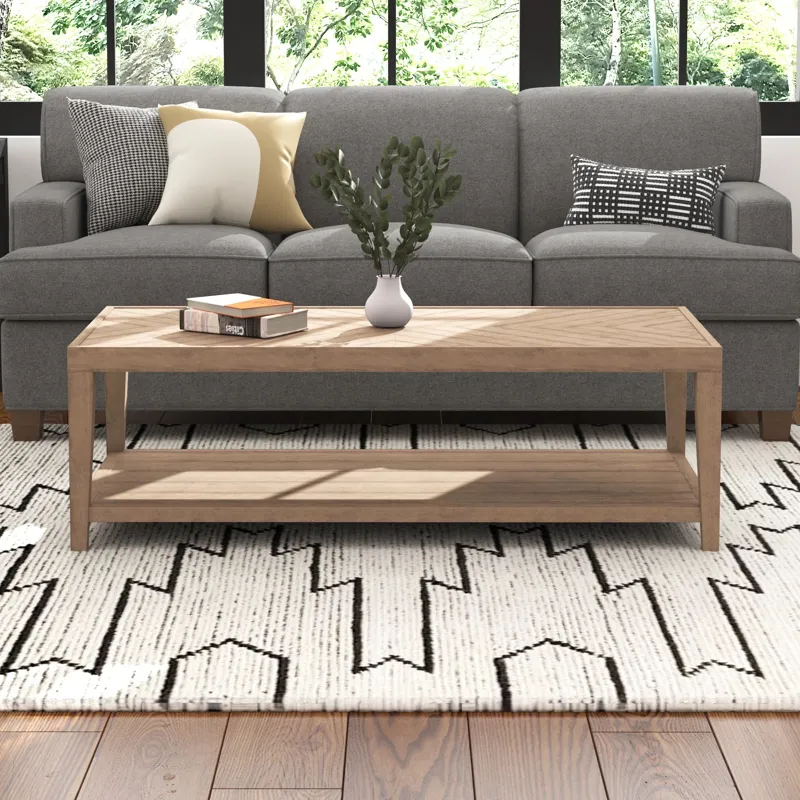 Chevron Rectangular Coffee Table