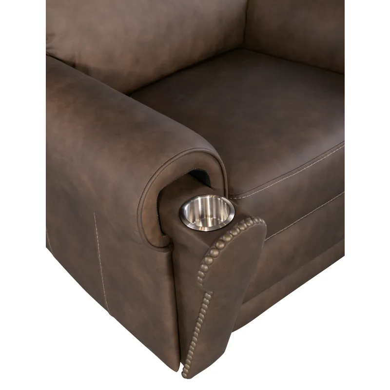 Duncan Power Recliner w/Power Headrest & Lumbar Detail