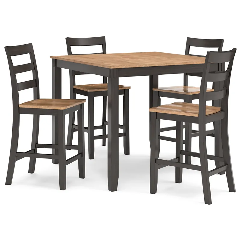 Gesthaven Counter Height Dining Table and 4 Barstools (Set of 5)