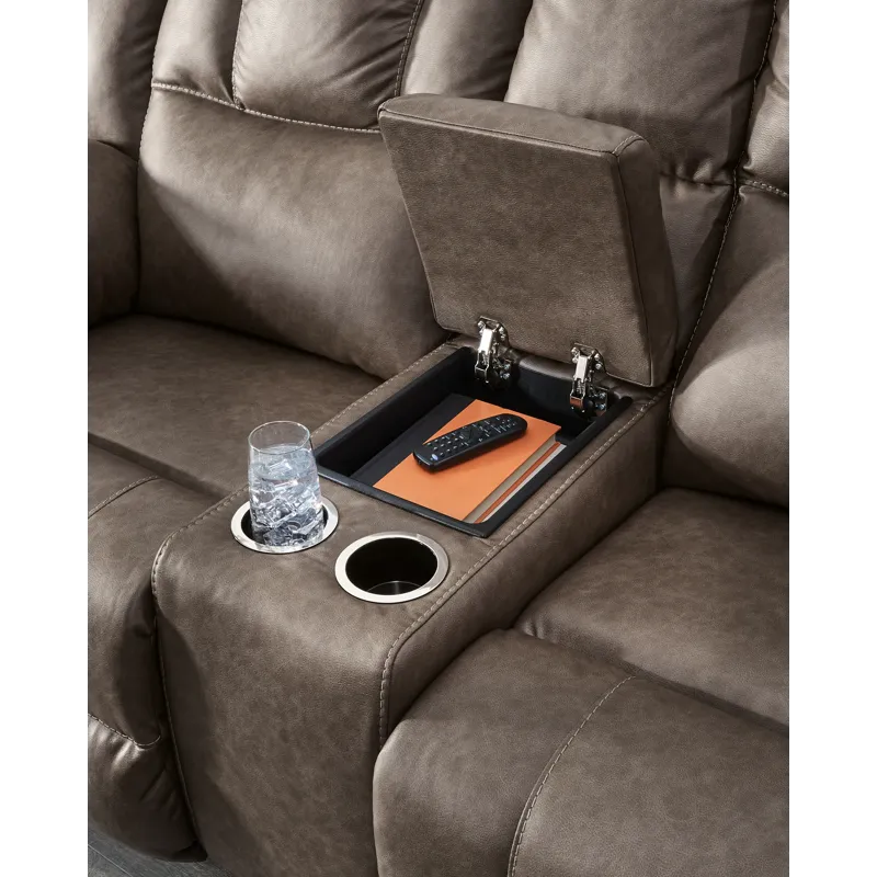 Lowilla Reclining Loveseat with Console