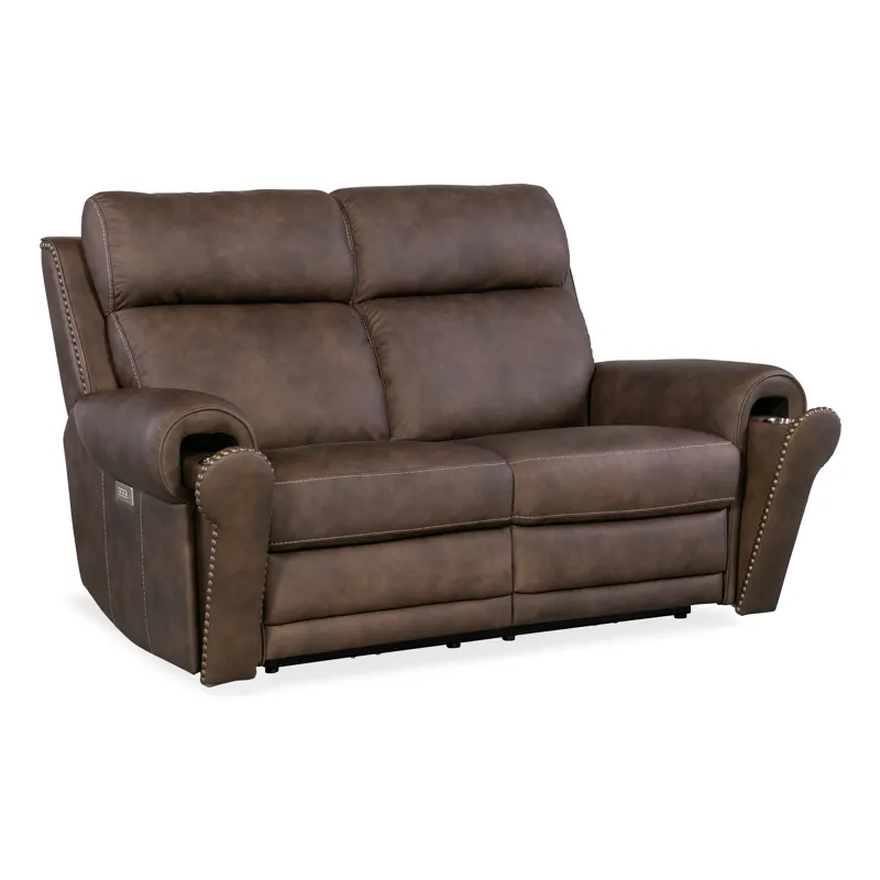Duncan Power Loveseat w/Power Headrest & Lumbar Silo