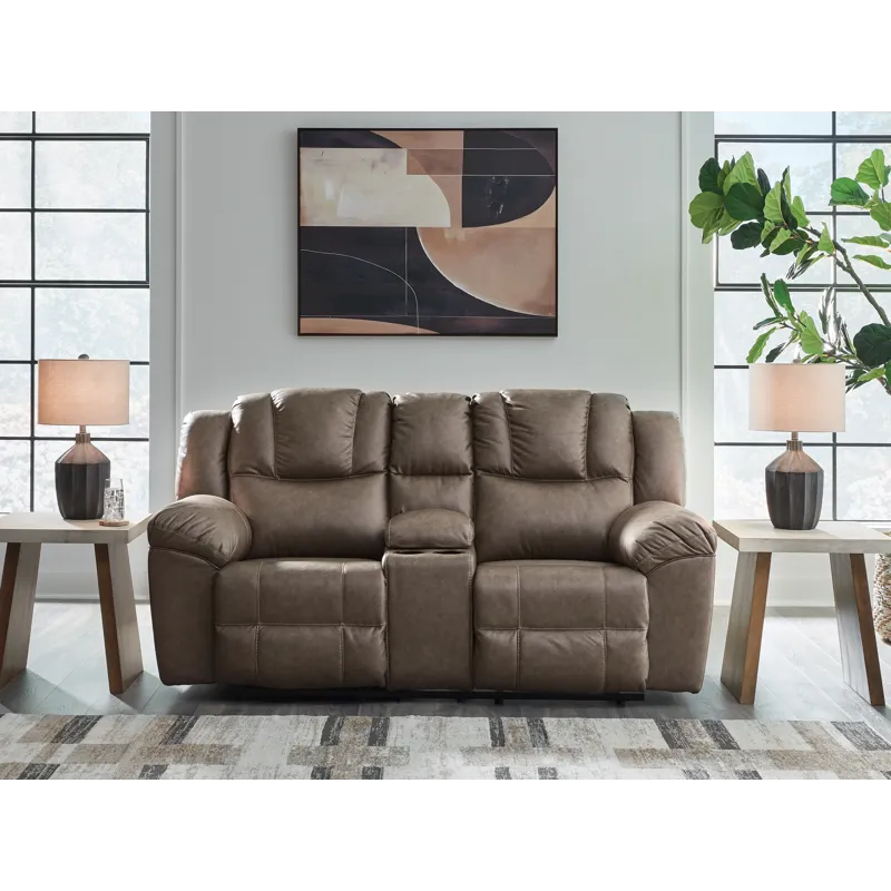Lowilla Reclining Loveseat with Console