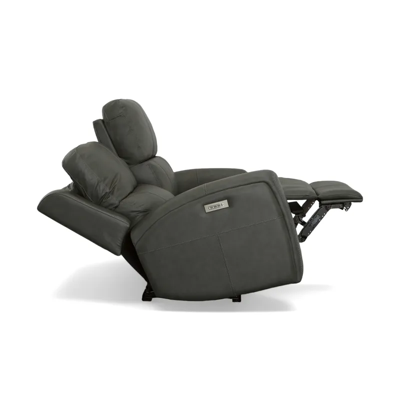 Linden Power Reclining Loveseat with Power Headrests & Lumbar