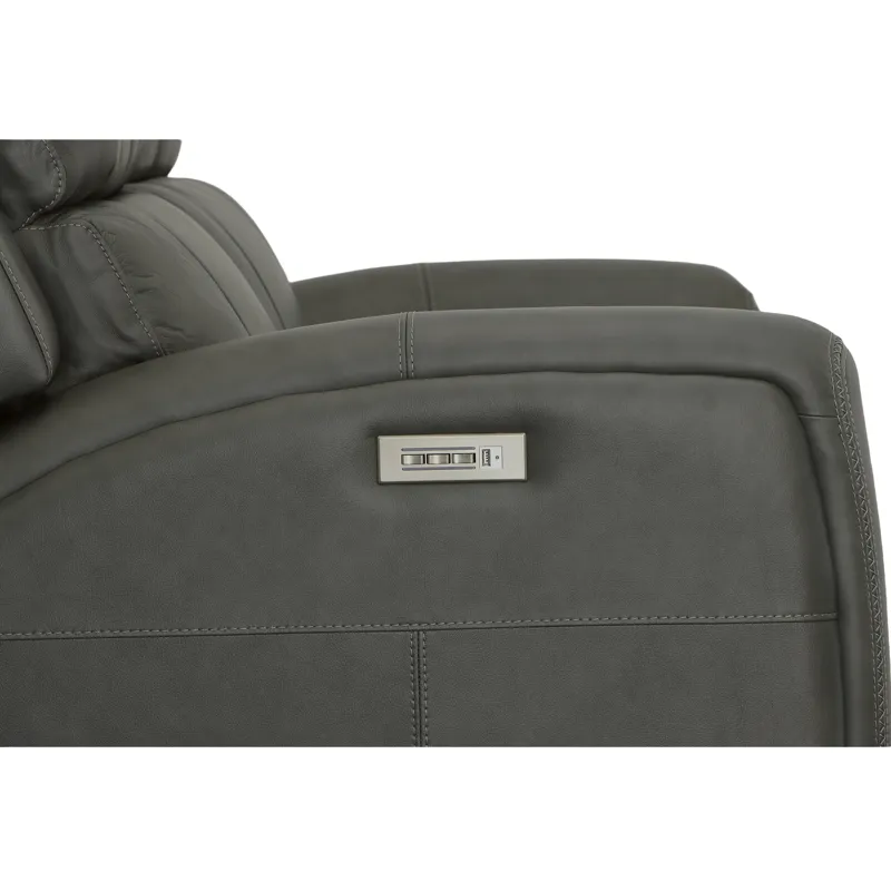 Linden Power Reclining Loveseat with Power Headrests & Lumbar