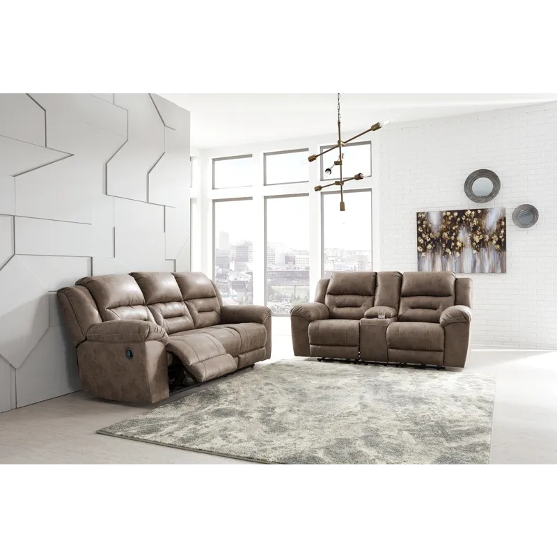 Stoneland Reclining Loveseat with Console