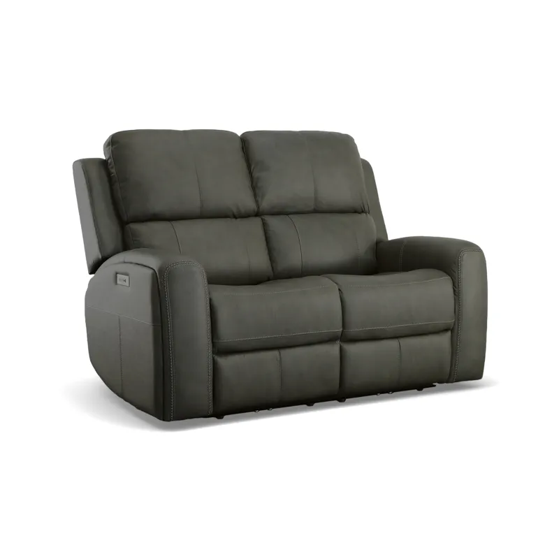 Linden Power Reclining Loveseat with Power Headrests & Lumbar