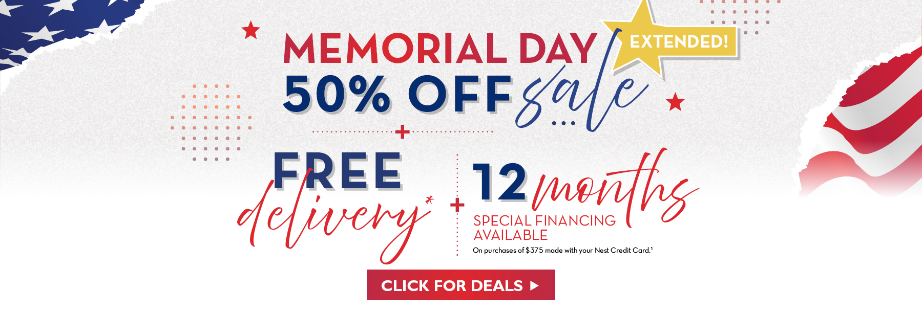 Memorial Day Sale Extended
