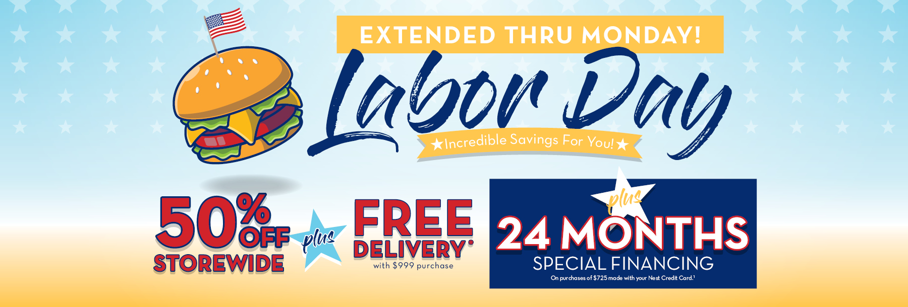 Labor Day Extended Sale
