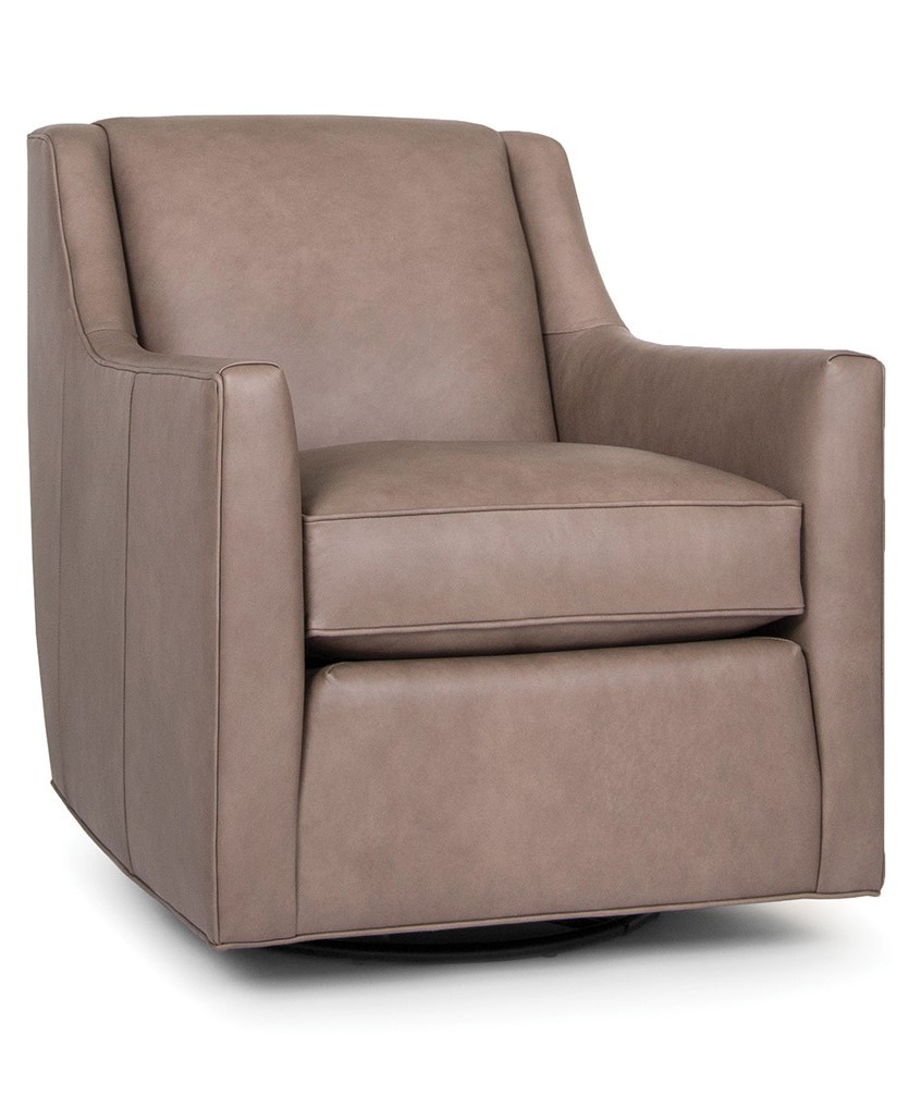 Leather Swivel Glider Chair 54958L by Smith Brothers at Missouri Furniture