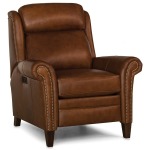 Leather Motorized Reclining Chair w/ Headrest