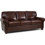 SMITH BROTHERS 393 LEATHER SOFA