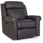 Leather Motorized Reclining Chair with Headrest