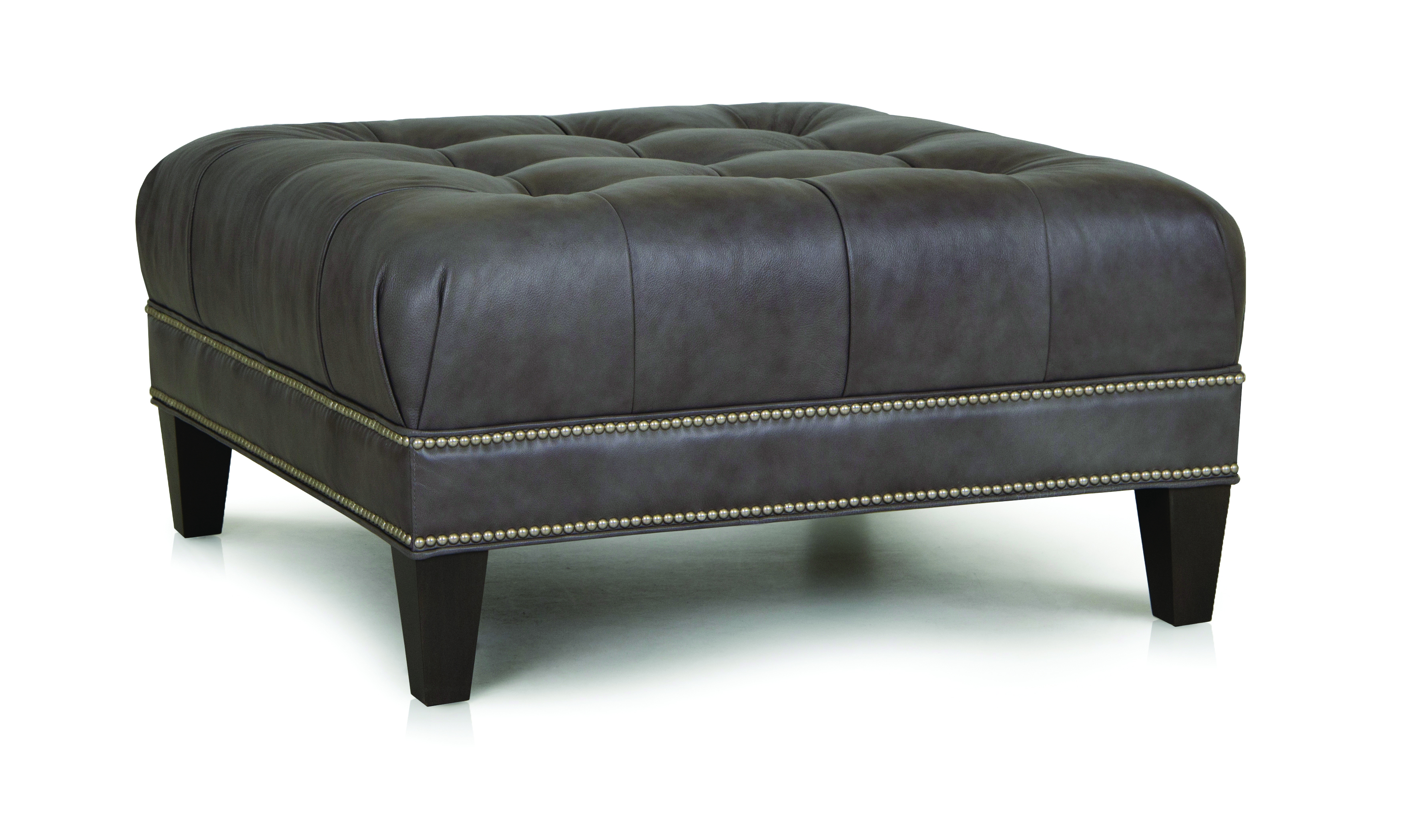 Cocktail Ottoman in Leather 89150L by Smith Brothers at Missouri Furniture