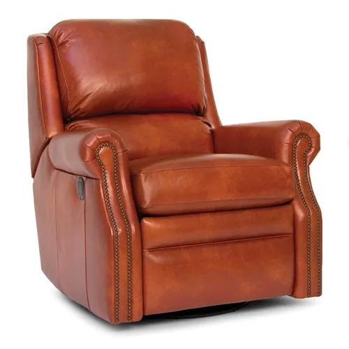 Leather Swivel Glider Reclining Chair