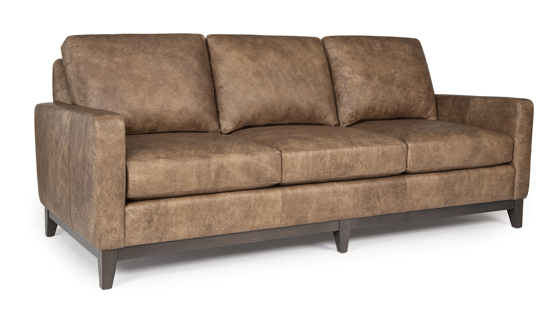 Large Leather Sofa 23213L by Smith Brothers at Horton's Furniture