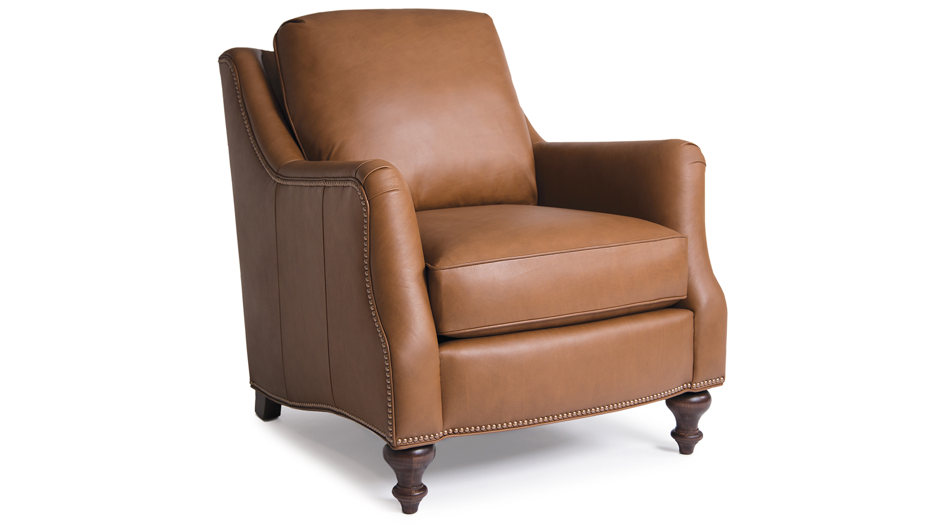 Leather Stationary Chair NIS788826850 by Smith Brothers at Oskar Huber