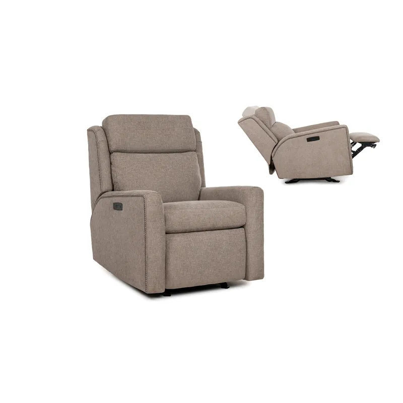 Motorized Swivel Glider Reclining Chair with Headrest