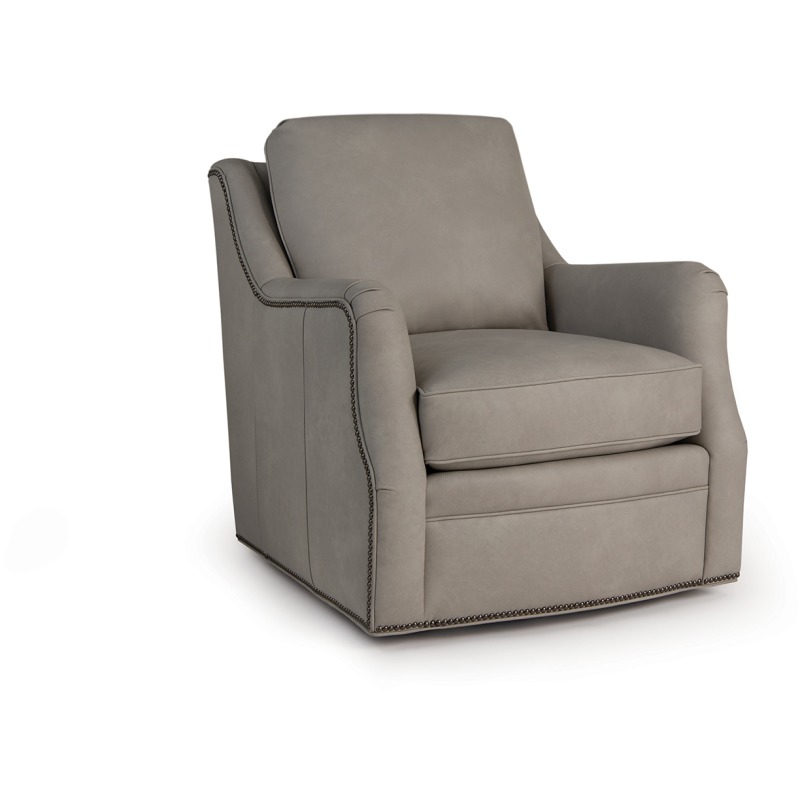 Leather Swivel Glider Chair 56358L by Smith Brothers at Missouri Furniture