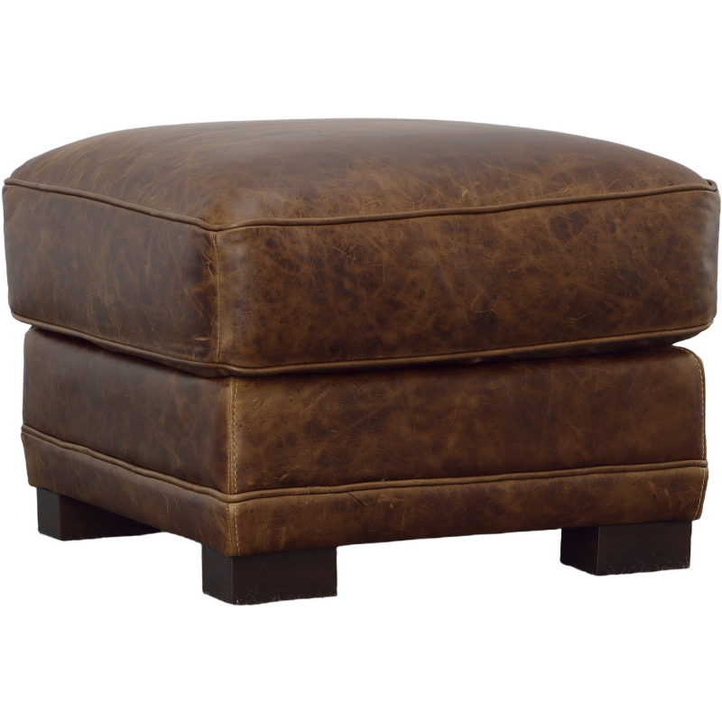 Leather Ottoman - Thumbnail 3