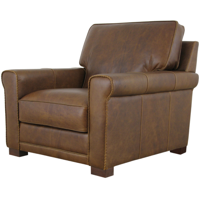 Waco Tobacco Leather Chair - Thumbnail 4