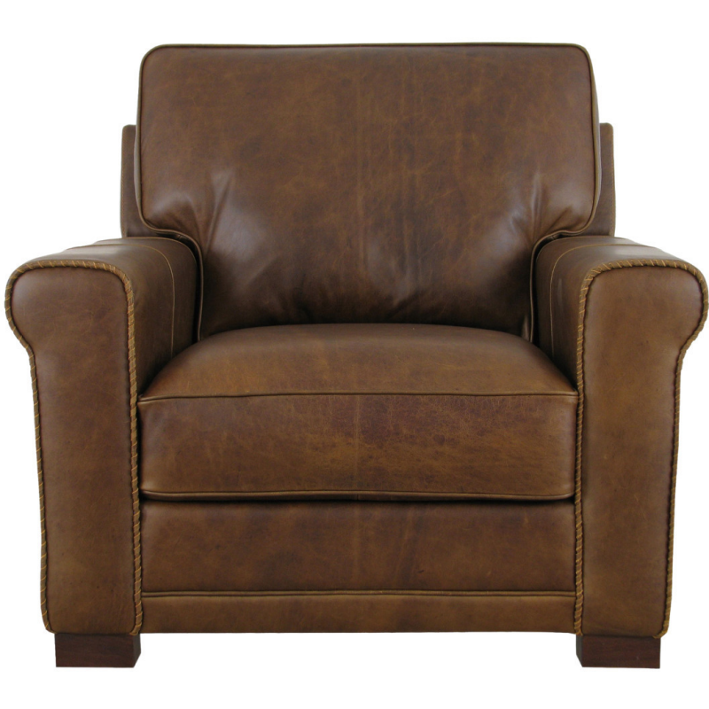 Waco Tobacco Leather Chair - Thumbnail 3