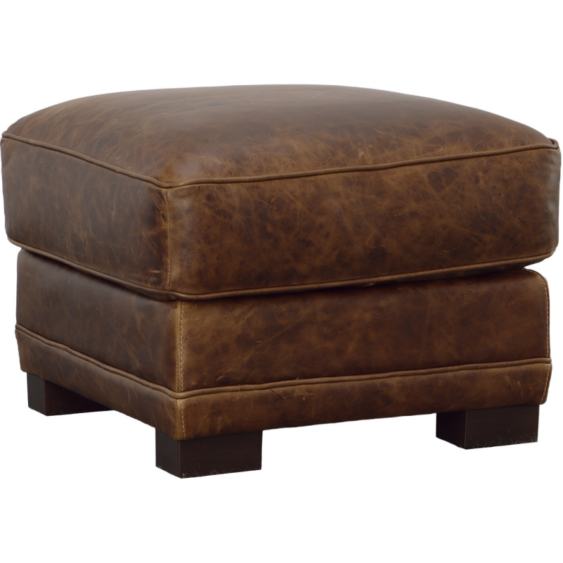 Leather Ottoman - Thumbnail 2