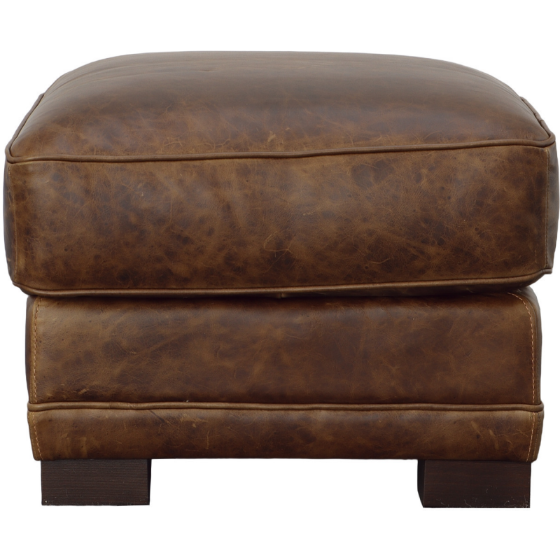 Leather Ottoman