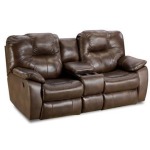 Avalon Double Reclining Sofa with Drop Down Table
