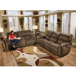 Fandango Double Reclining Sofa with Power Headrest and 2 Pillows