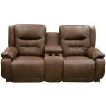 Cresent Power Reclining Loveseat with Console