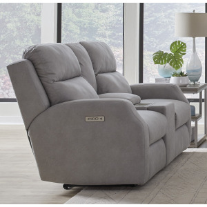 Kendall Triple Power Console Loveseat w/Hidden Cupholders