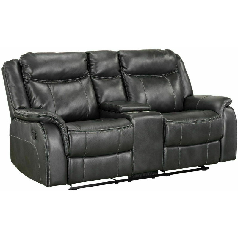 Avalon Manual Motion Swivel Glider Loveseat with Power Strip 4226421V