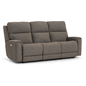 Power Reclining Sofa with Adjustable Lumbar Support, Power Headrest & Wireless Remote