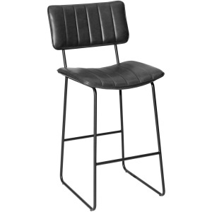 Tribeca 30&Prime; Commercial Grade Bar Stool, Black