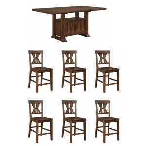 Auburn 7 PC Counter Dining Set