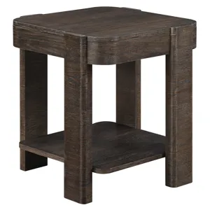 Salina Espresso Square End Table