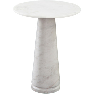 Joni Talita White Marble End Table Base