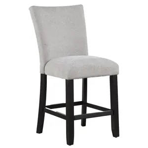 Artemis Gray Chenille Counter Chair