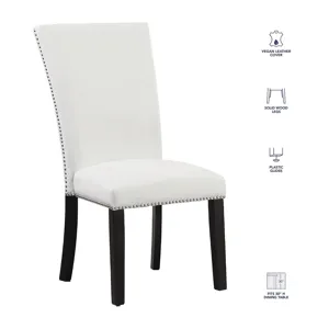 Artemis White Pu Dining Chair