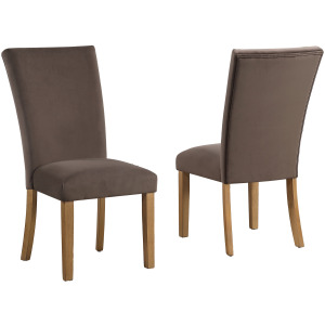 Artemis Brown Velvet Side Chair