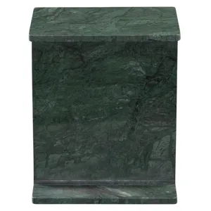 Irma I-Beam Empress Green Marble End Table