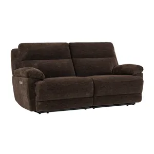 Gatlin Brown Power Reclining Loveseat Sectional