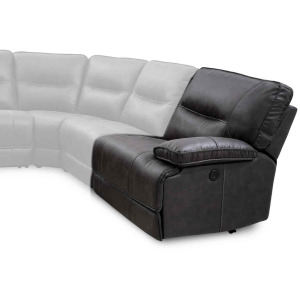Ogden RAF Power Sectional Recliner, Granite