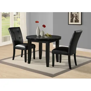 Markina Round Black Marble Table