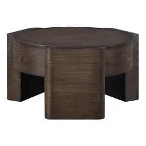 Salina Espresso Round Coffee Table