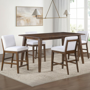 Canton 5pc Counter Dining Set W/Upholstered Cc