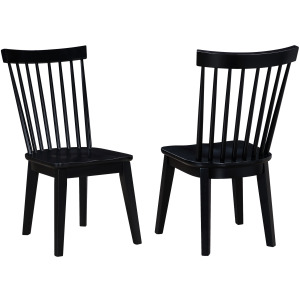 Vaughn Black Modern Shaker Side Chair